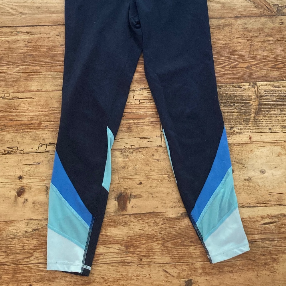 Navy colorblock size small leggings